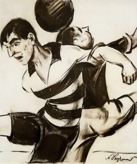 Загреков Н.А. Ганне с мячом. 1930 Загреков Н.А. Ганне с мячом. 1930